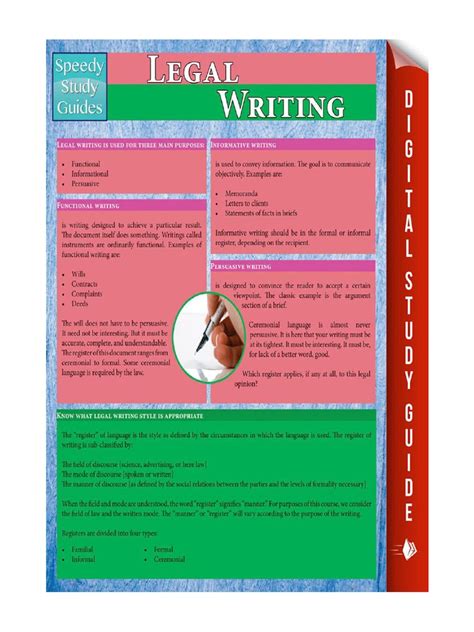 Legal Writing Speedy Study Guides PDF