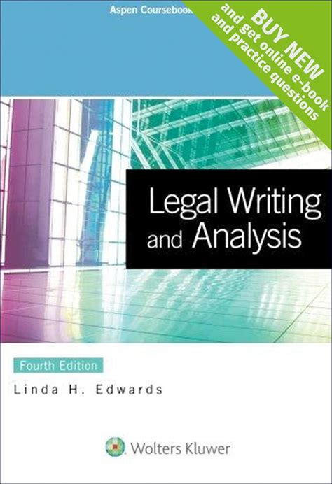 Legal Writing and Analysis Connected Casebook Aspen Coursebook PDF