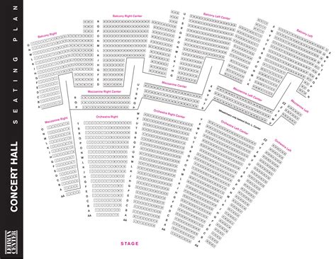 Lehman Performing Arts Center Seating Chart
