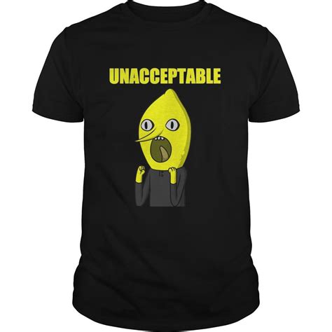 Lemongrab Unacceptable Shirt: A Symbol of Unacceptability and Social Commentary