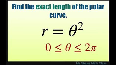 Length of the Polar Curve: A Comprehensive Guide