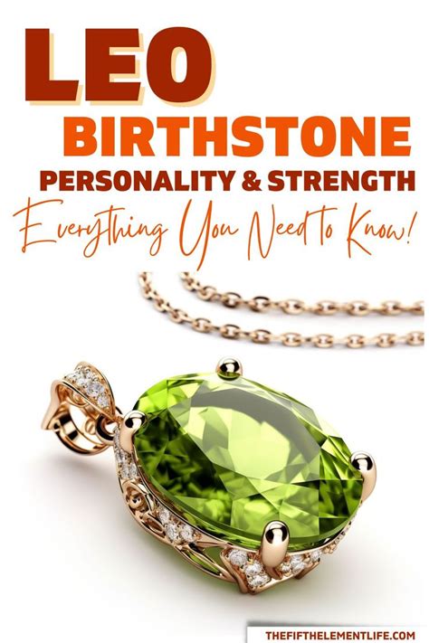 Leo's Birthstone: A Glimmering Gemstone for the Bold and Charismatic