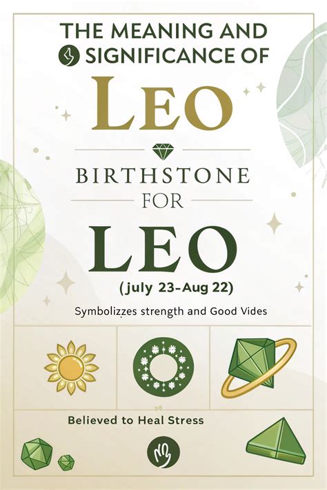 Leo Birthstone: Exploring the Radiant Peridot