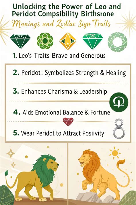 Leo Birthstone: Unlocking the Mystical Power of Peridot for August-born Kings and Queens