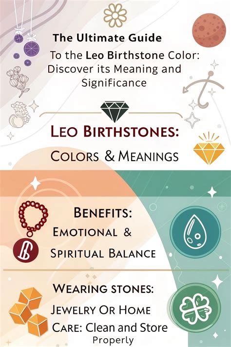 Leo Birthstones: A Celestial Guide to Empowerment