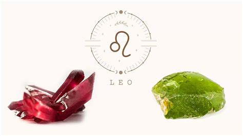 Leo Birthstones: Peridot and Ruby