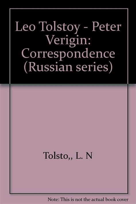 Leo Tolstoy Peter Verigin Correspondence Reader