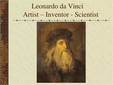 Leonardo Da Vinci Artist Scientist Inventor Doc