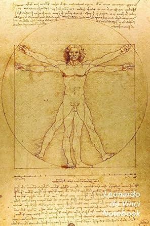 Leonardo Da Vinci Notebook Vitruvian Man Journal  Doc