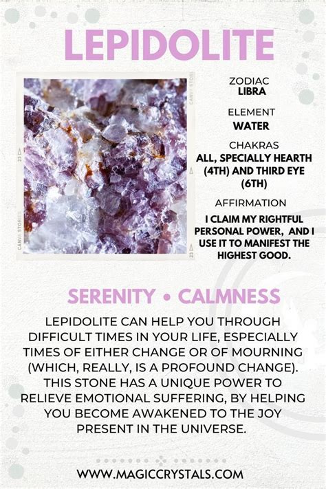 Lepidolite Metaphysical Properties