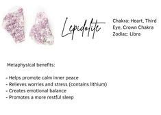 Lepidolite facilitates connection with higher realms and spiritual growth.