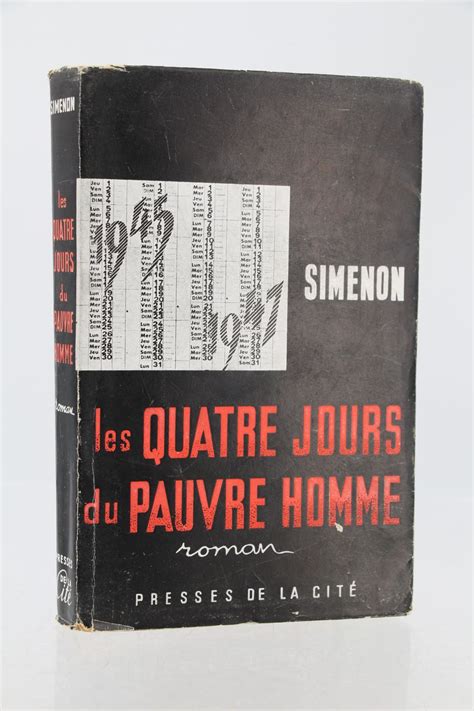 Les Quatre Jours Du Pauvre Homme Ldp Simenon French Edition Kindle Editon