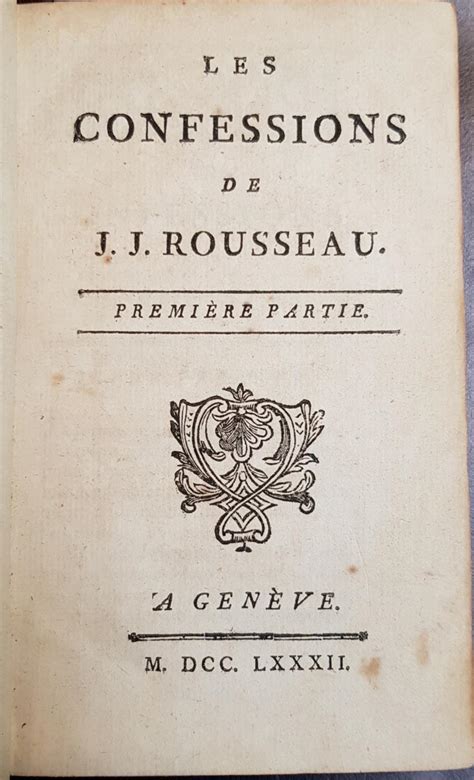 Les confessions de J J Rousseau Tome second Volume 2 of 3 French Edition Doc