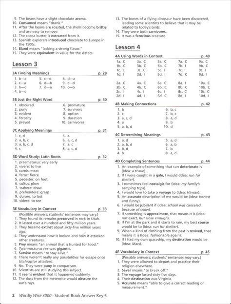 Lesson 17 Answer Key 7 Wordly Wise Epub