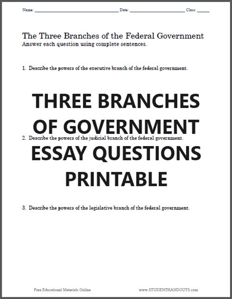 Lesson 19 Handout 38 Answers Us Government Reader