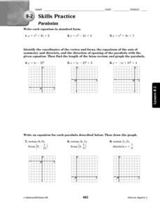 Lesson 8 2 Skills Practice Parabolas Answers PDF