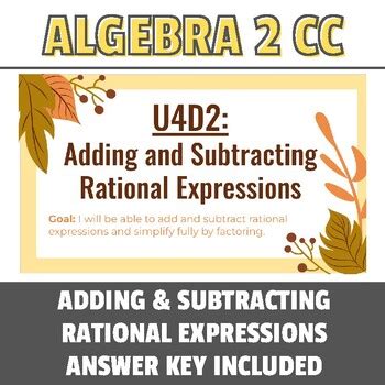 Lesson 9 4 Rational Expressions Answer Key Reader