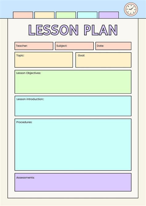 Lesson Plan Templates For Teachers
