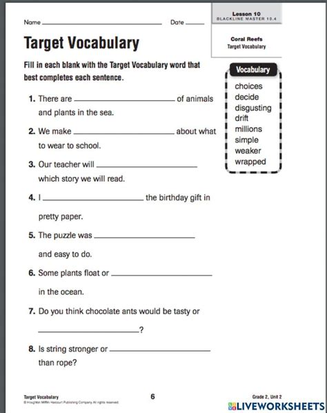 Lesson Ten Vocabulary Answers Reader