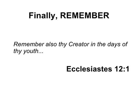 Lessons for All Ages Remember Thy Creator PDF