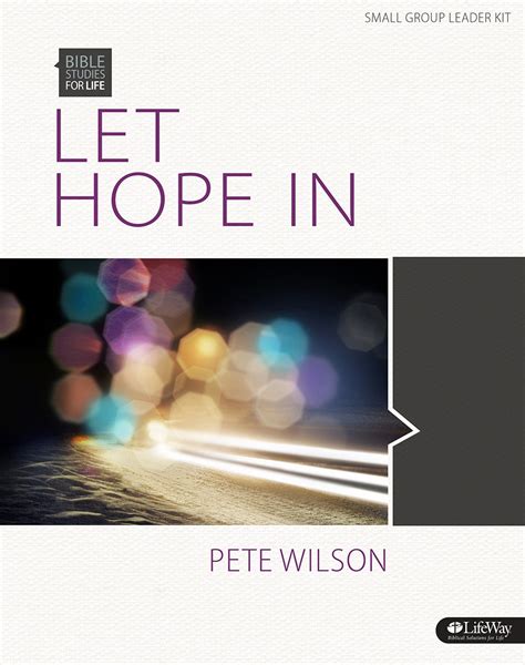 Let Hope in Dvd Leader Kit Bible Studies for Life Reader