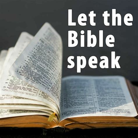 Let the Bible Speak PDF