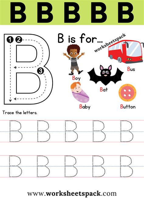 Letter B Printable Worksheets