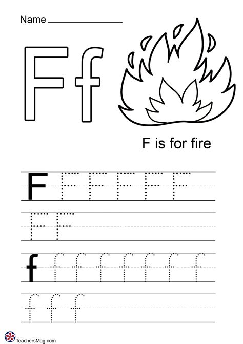 Letter F Printable Worksheets
