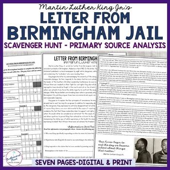 Letter From Birmingham Jail Analysis Answers Epub