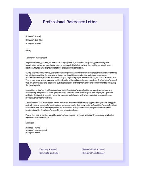 Letter Of Recommendation For Employee Template