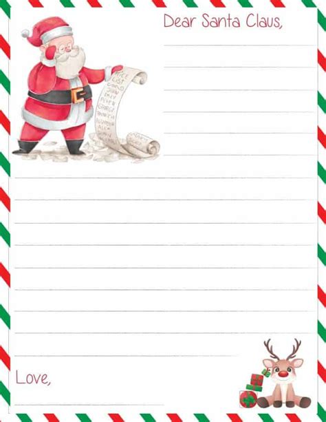 Letter To Santa Templates