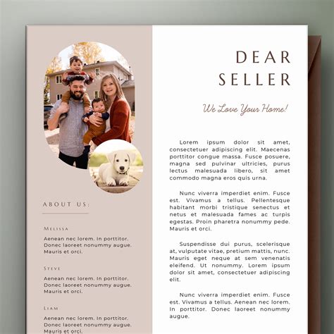 Letter To Seller Template