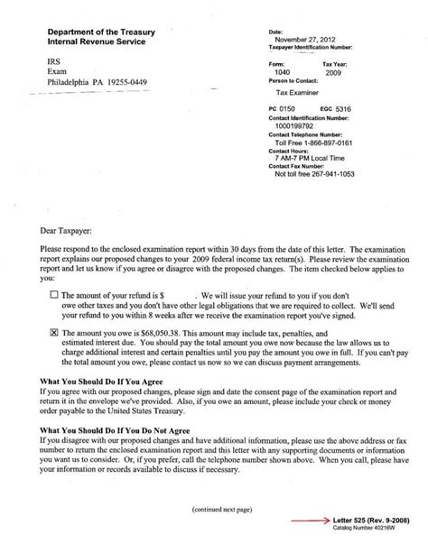 Letter To The Irs Template