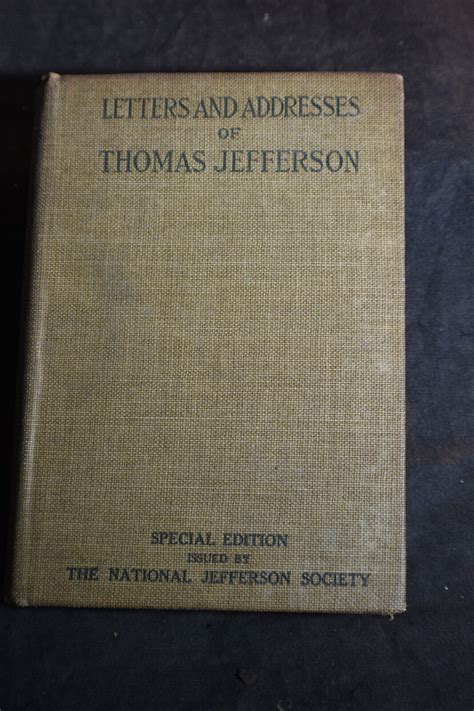 Letters and Addresses of Thomas Jefferson PDF