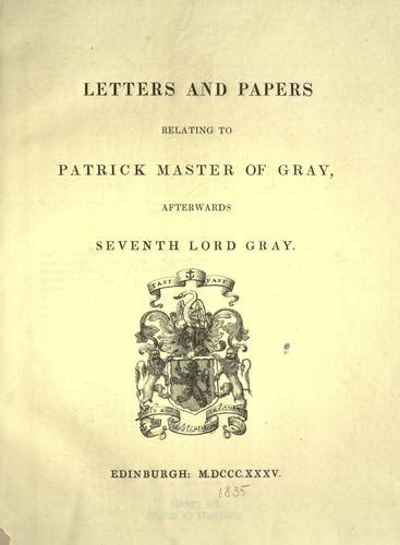 Letters and Papers Relating to Patrick Doc