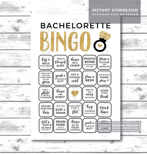 Level Up Your Bachelorette Bash with a Hilarious Bachelorette Bingo Game!