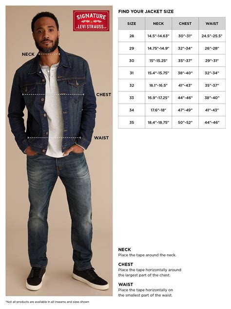 Levis Jacket Size Chart