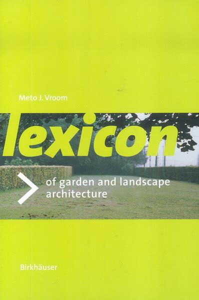 Lexicon of Garden and Landscape Architecture Ebook Kindle Editon