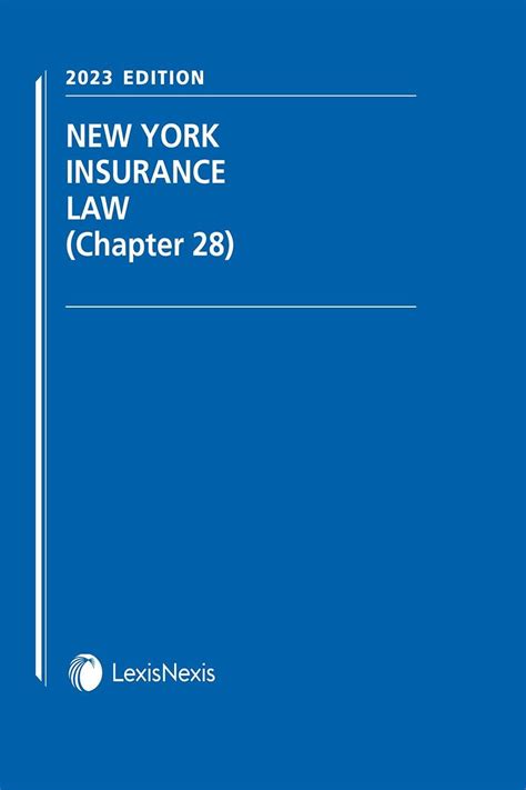 LexisNexis New York Insurance Law (Chapter 28), Ebook PDF