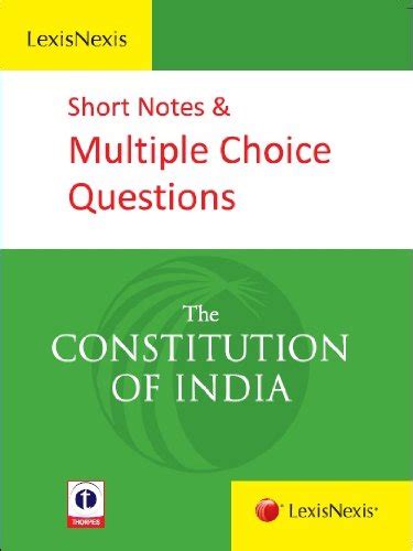 LexisNexis Short Notes and Multiple Choice Questions The Constitution of India PDF