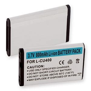 Li ion Battery for LG CU400 PDF