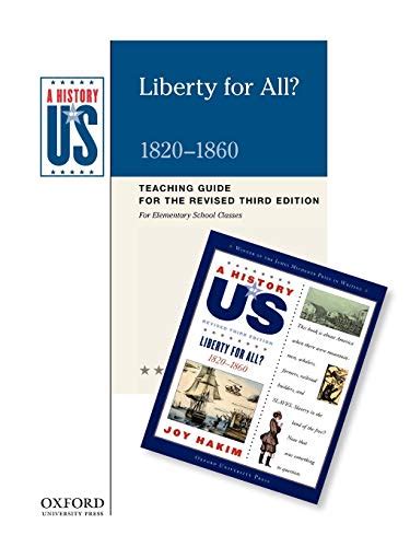 Liberty for All Elementary Grades Teaching Guide A History of US Book 5 Reader