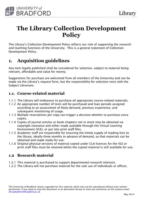 Library Collection Development Policies Academic Reader
