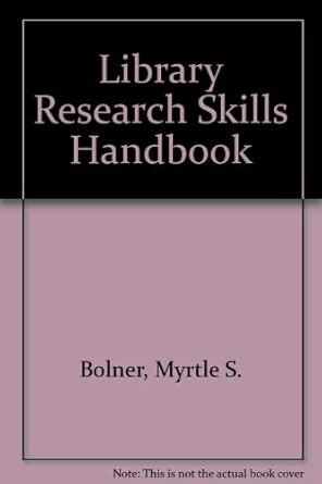 Library Research Skills Handbook PDF