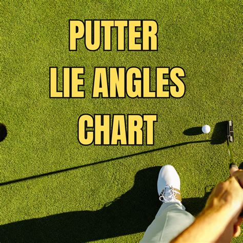 Lie Angle Putter Chart