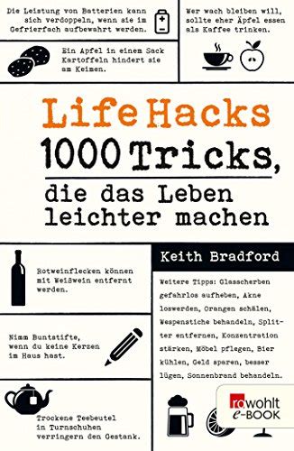 Life Hacks 1000 Tricks die das Leben leichter machen German Edition Kindle Editon