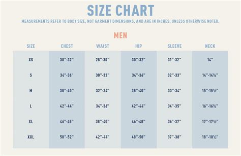 Life Is Good Size Chart