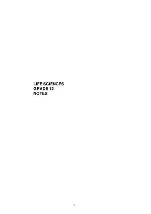 Life Sciences Axam Answers PDF