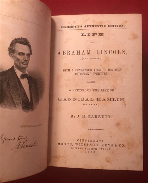 Life of Abraham Lincoln of Illinois With a Condensed View of His Most Important Speeches Also a Sketch of the Life of Hannibal Hamlin of Maine PDF