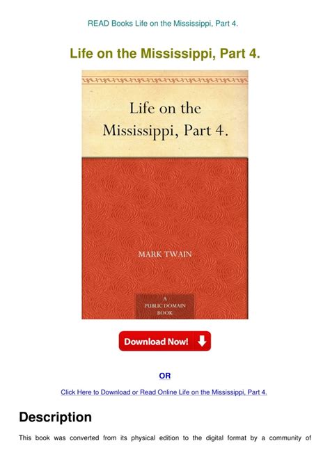 Life on the Mississippi Part 4 Doc